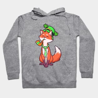 Fox Leprechaun - St Patricks Fox Hoodie